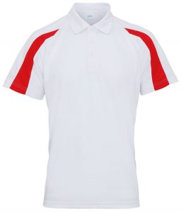 Poolside Contrast Polo White/Red