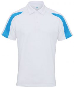 Poolside Contrast Polo White/Sapphire
