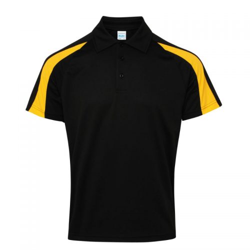 Poolside Contrast Polo Black/Yellow