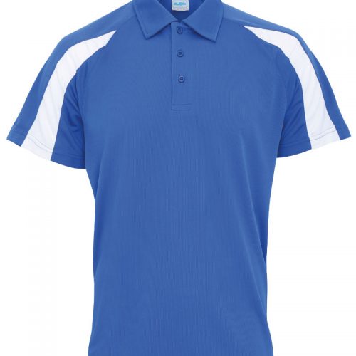 Poolside Contrast Polo Royal Blue/White